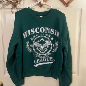 Divided Brand Wisconsin Forest Green Sweatshirt